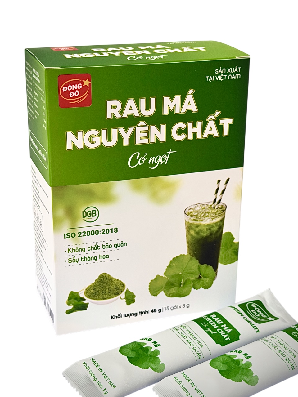 Bột rau má nguyên chất cỏ ngọt
